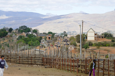 View from the zebu market