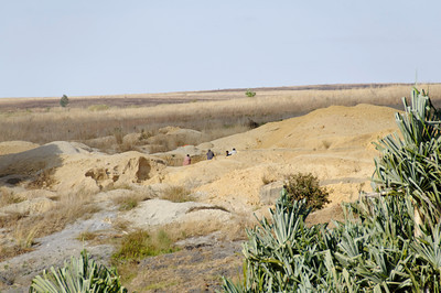 People working in a sapphire pit